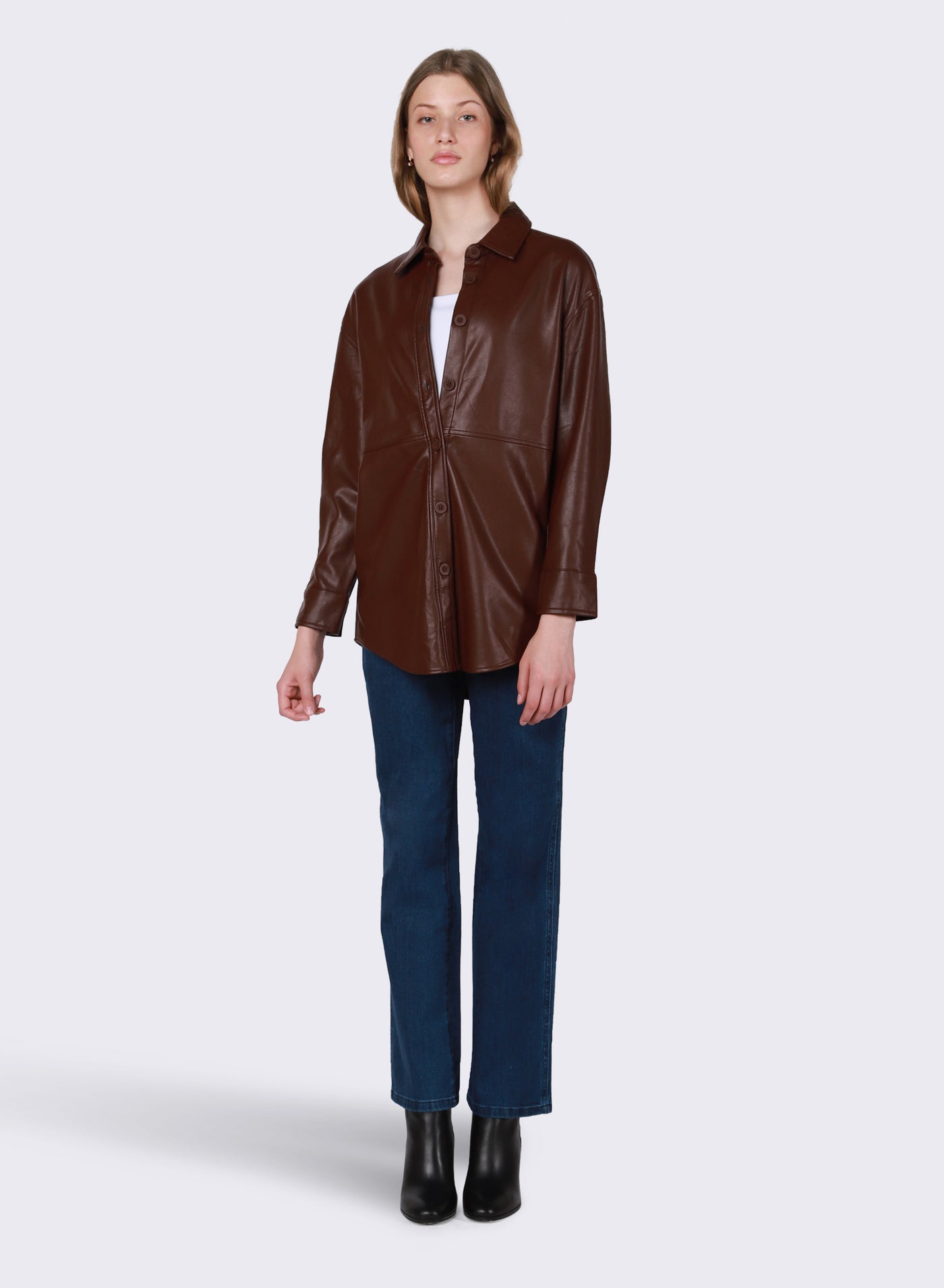 Kels Faux Leather Top