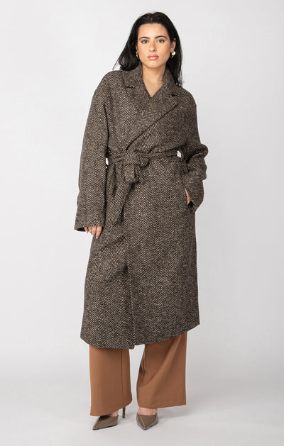 Elodie Herringbone Coat