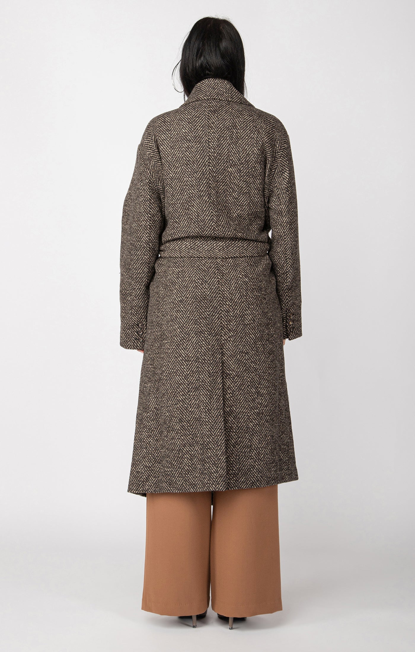 Elodie Herringbone Coat