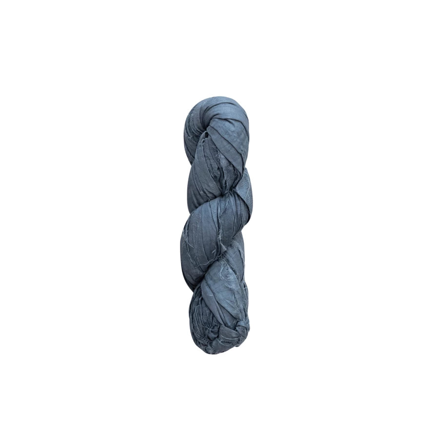 Torn Silk Ribbon - grey