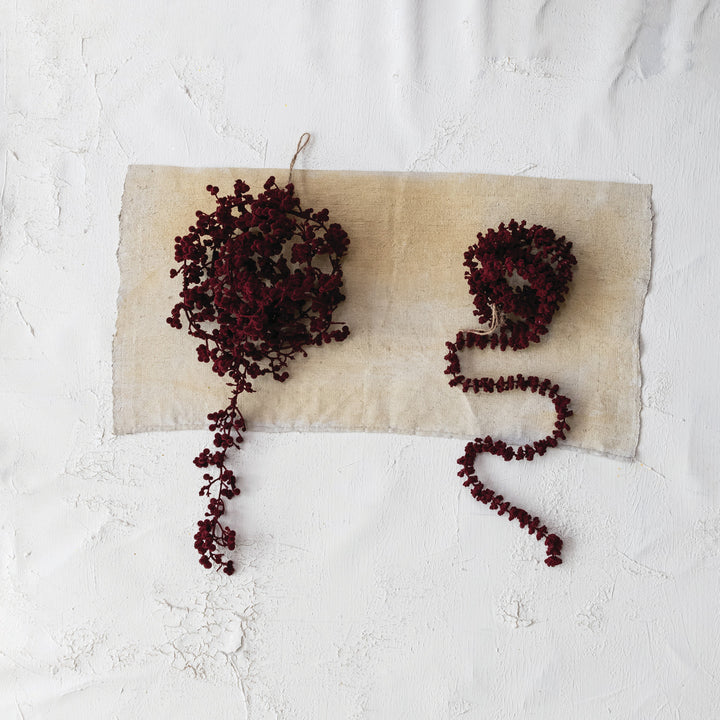 Flocked Berry Garland