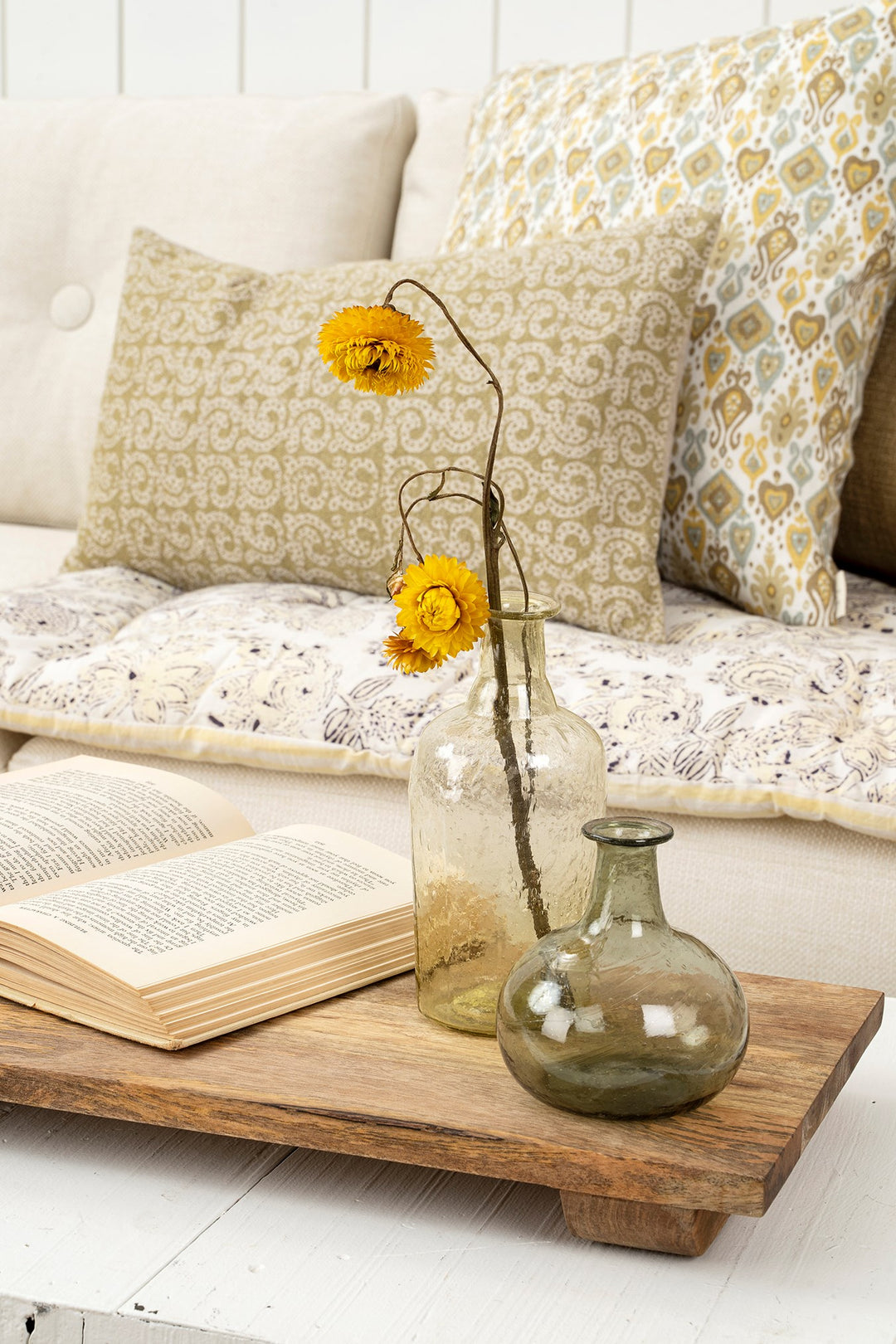 Glass Bud Vase - olive