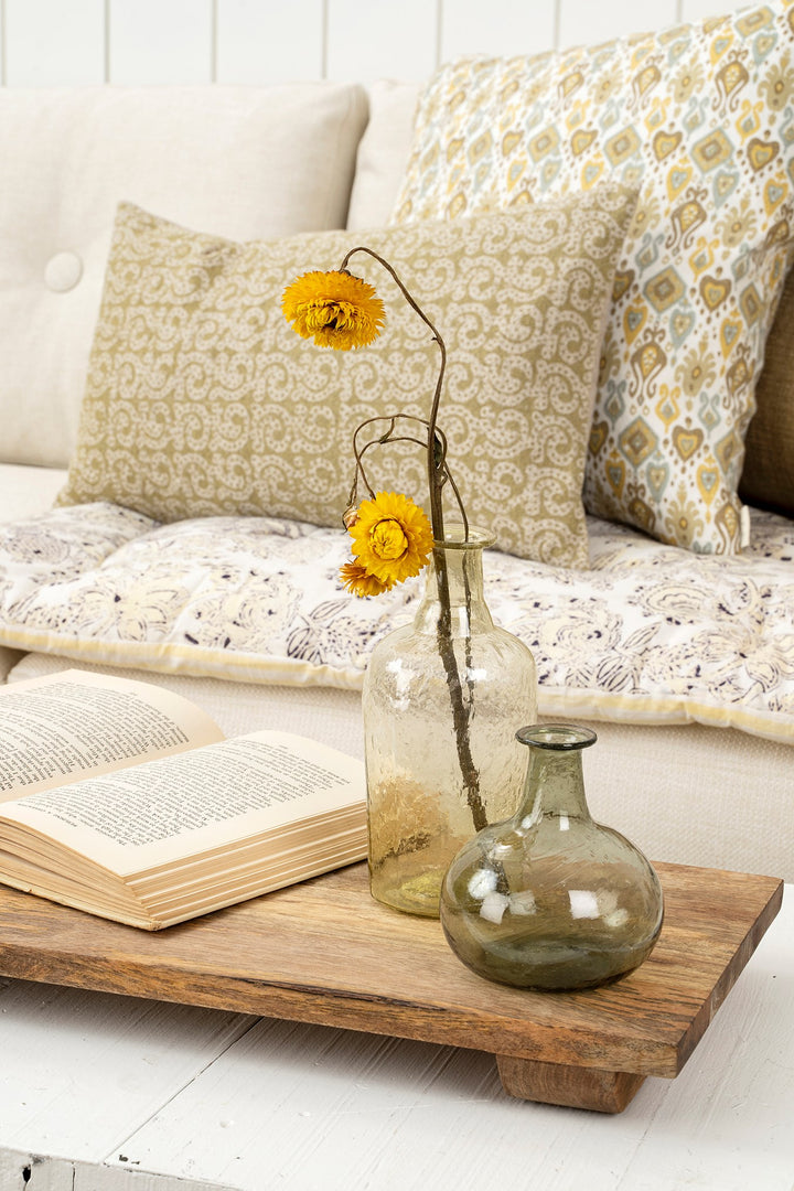 Glass Bud Vase - olive