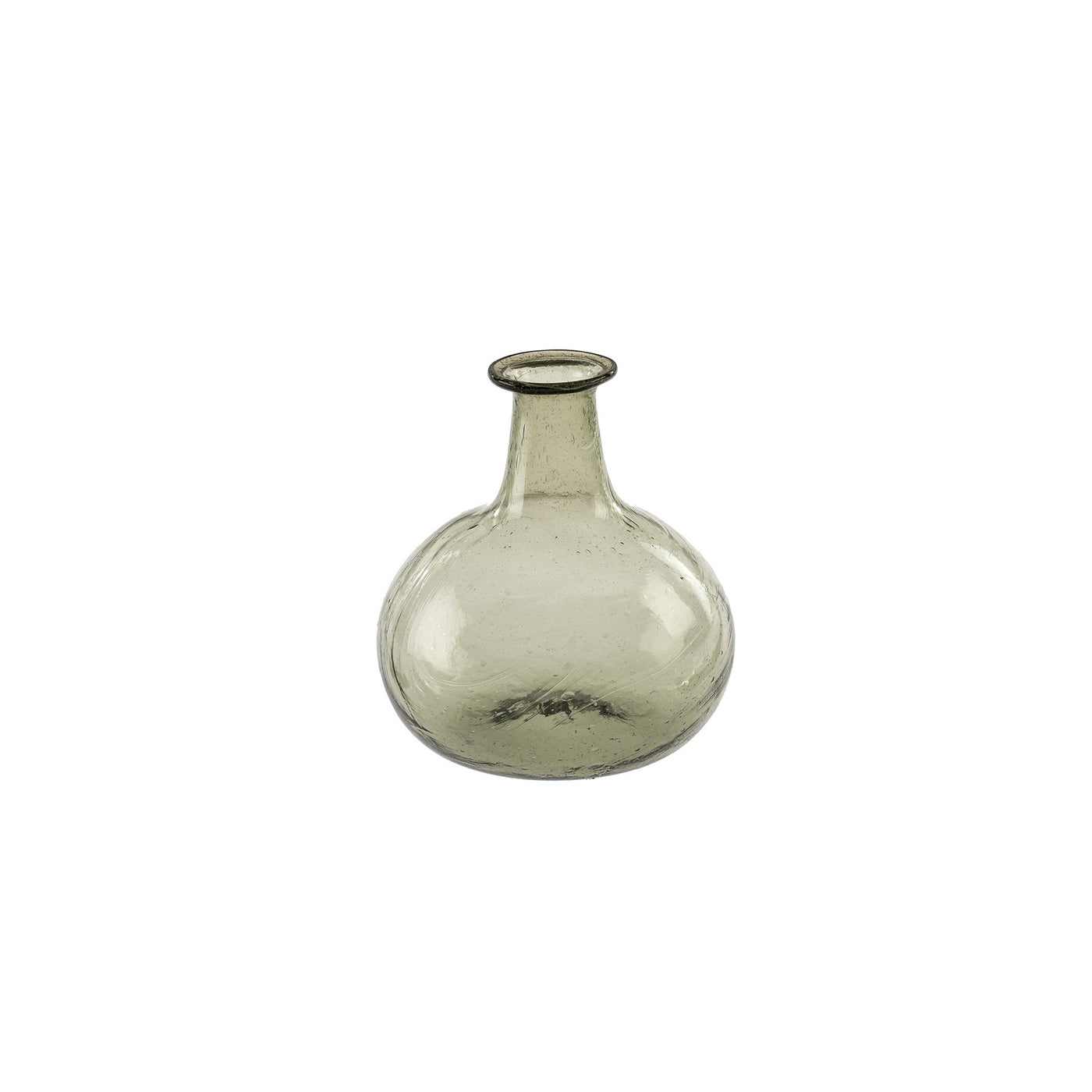 Glass Bud Vase - olive