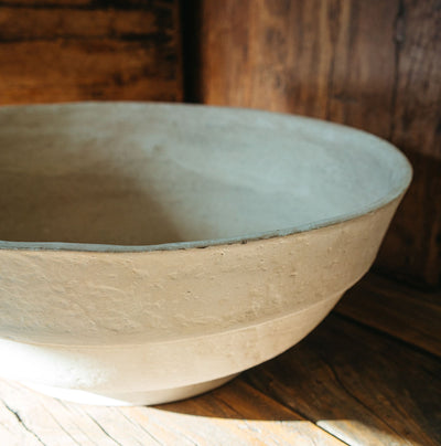 Sienna paper Mache Bowl - large