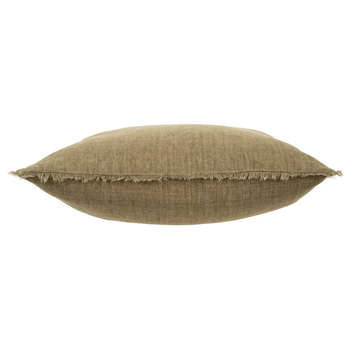 Lina Linen Pillow - kelp