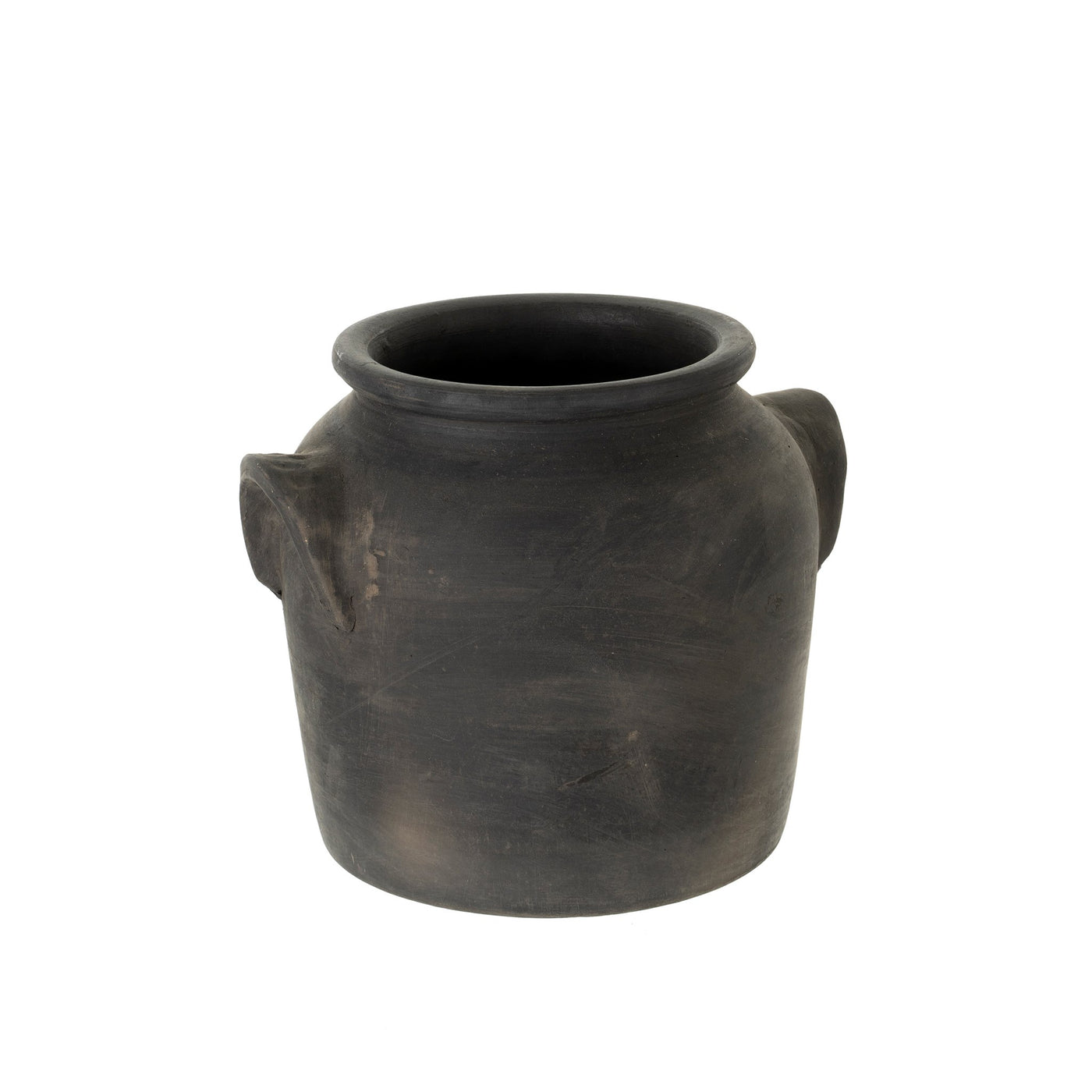 Milos Burnt Terracotta Urn - large