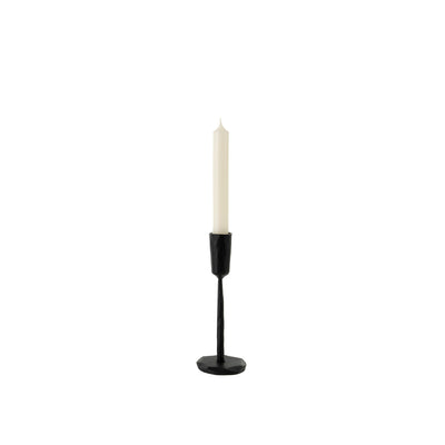 Luna Forged Candlestick - matte black