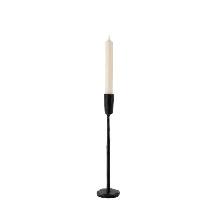 Luna Forged Candlestick - matte black