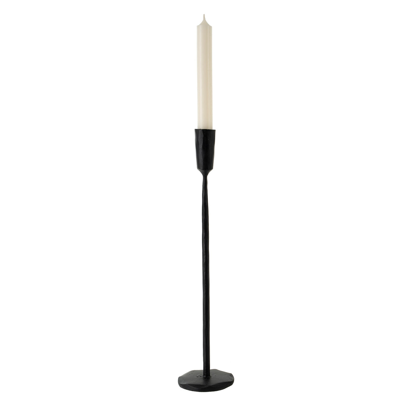 Luna Forged Candlestick - matte black