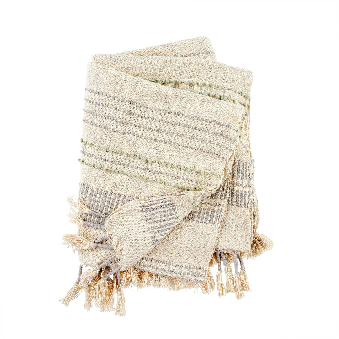 Beach House Throw - silver grey