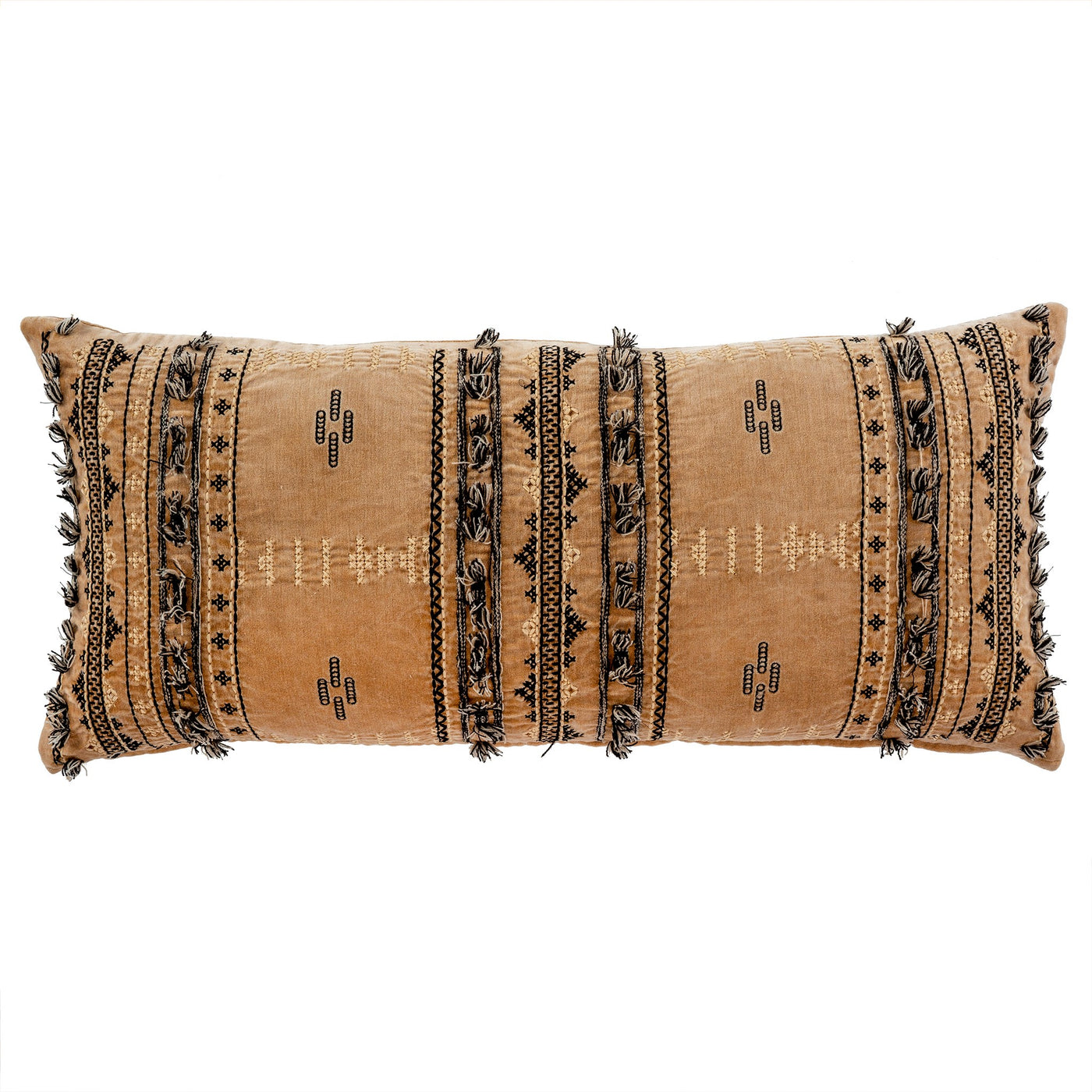Sarita Velvet Pillow - ochre