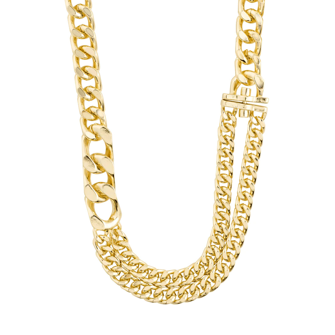 Friends Chunky Curb Chain Necklace - gold