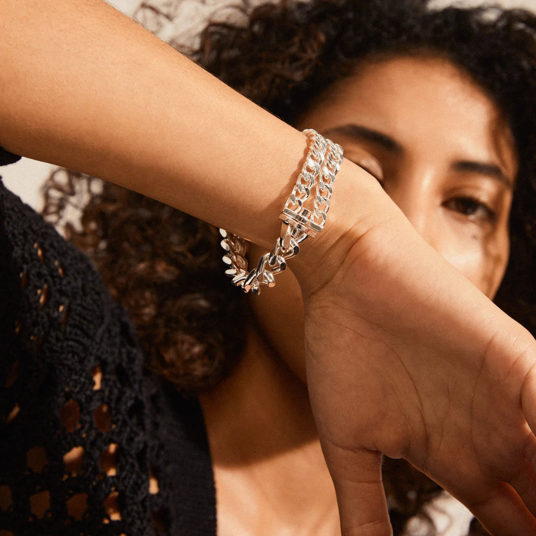 Friends Chunky Chain Bracelet - silver