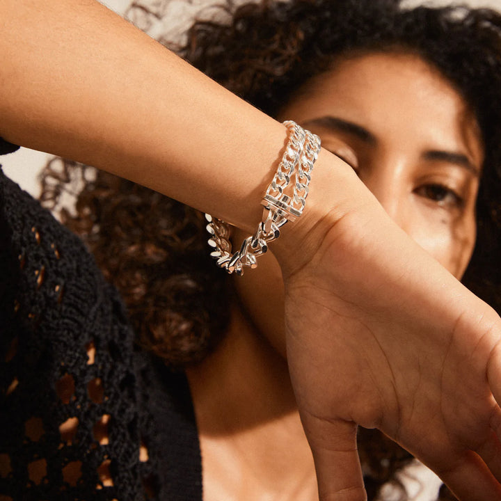 Friends Chunky Chain Bracelet - silver