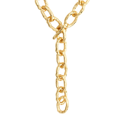 Reflect Cable Chain Necklace - gold