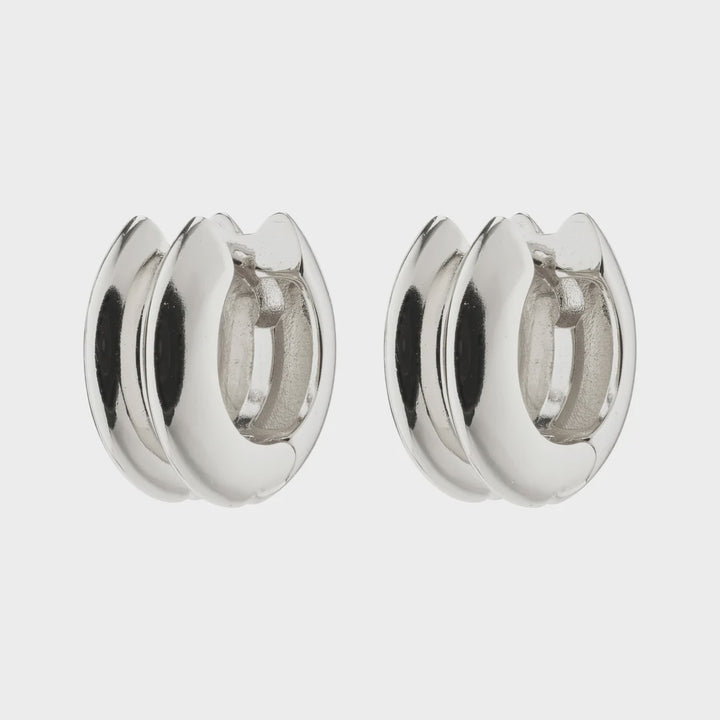 Reflect Hoop Earring - silver