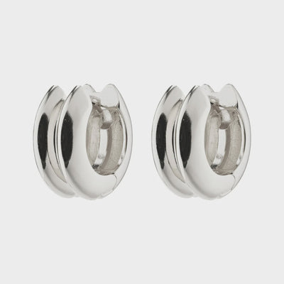 Reflect Hoop Earring - silver
