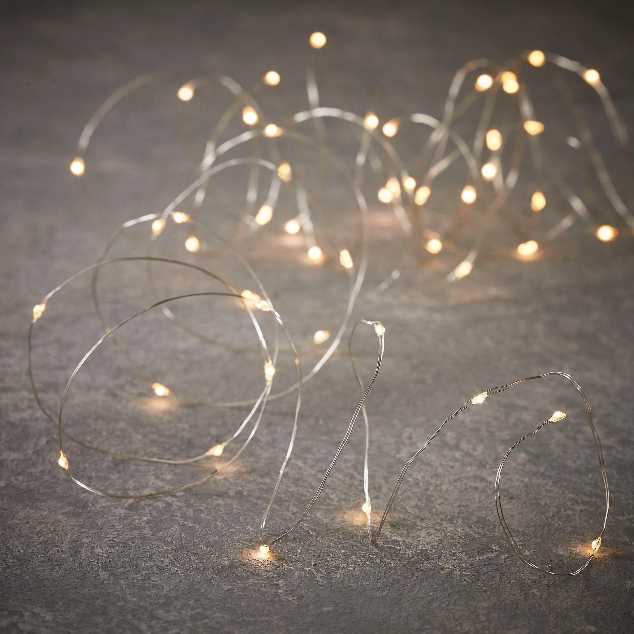 100L Silver single strand lights indoor/outdoor – Voila!