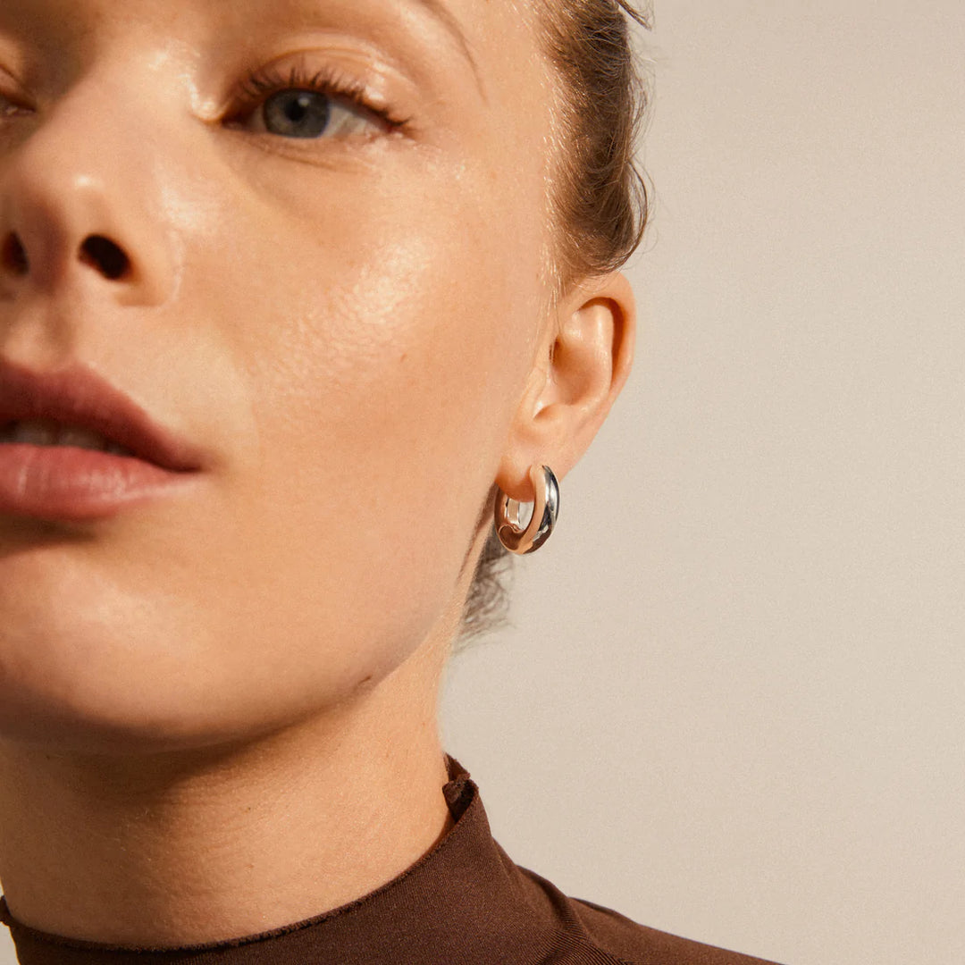 Aica Chunky Hoop - silver