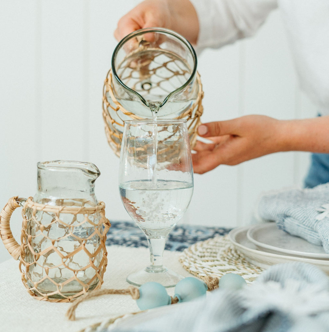 Cane Weave Carafe