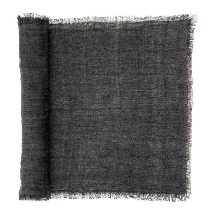 Lina Linen Runner -coal