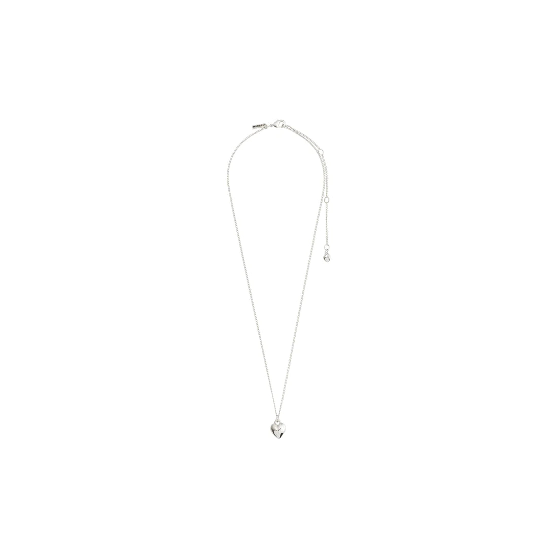 Afroditte Heart Necklace - silver