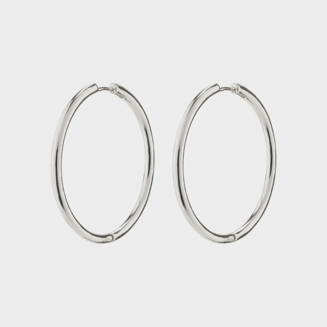 Eanna Maxi Hoops - -silver
