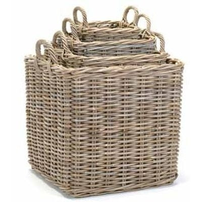 Steppe Square Grey Basket