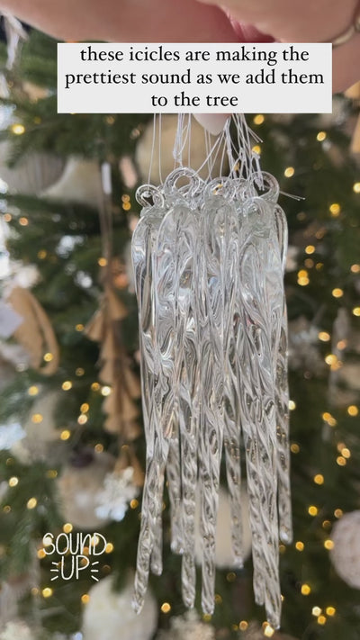 Hanging Icicles set/6 - 7.25"