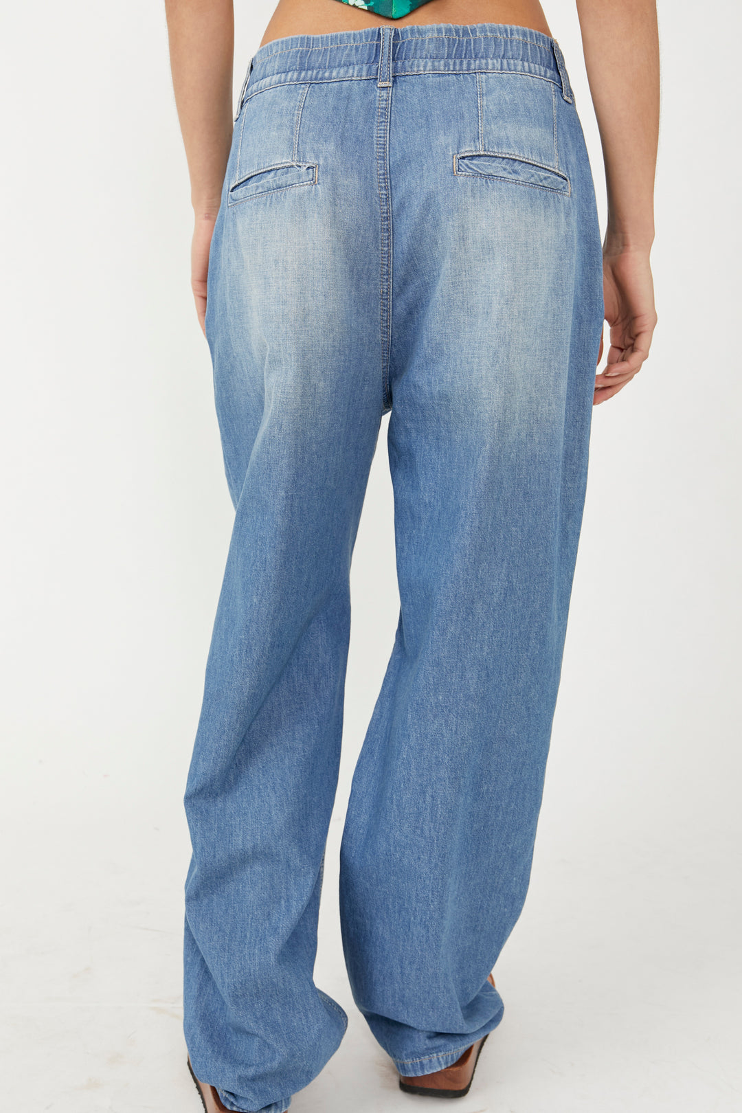 Luna Denim Pull On Pants