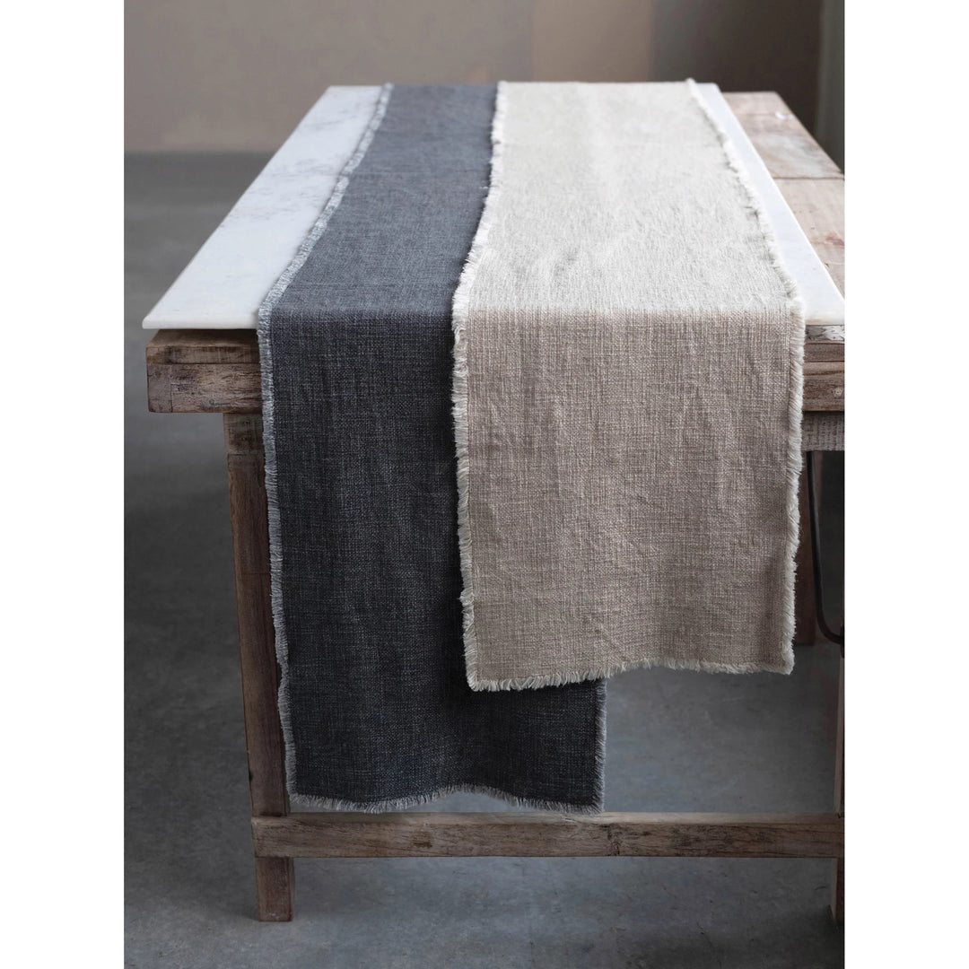 Lille Table Runner - charcoal