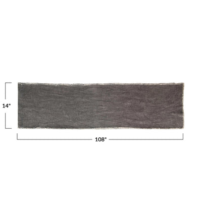 Lille Table Runner - charcoal