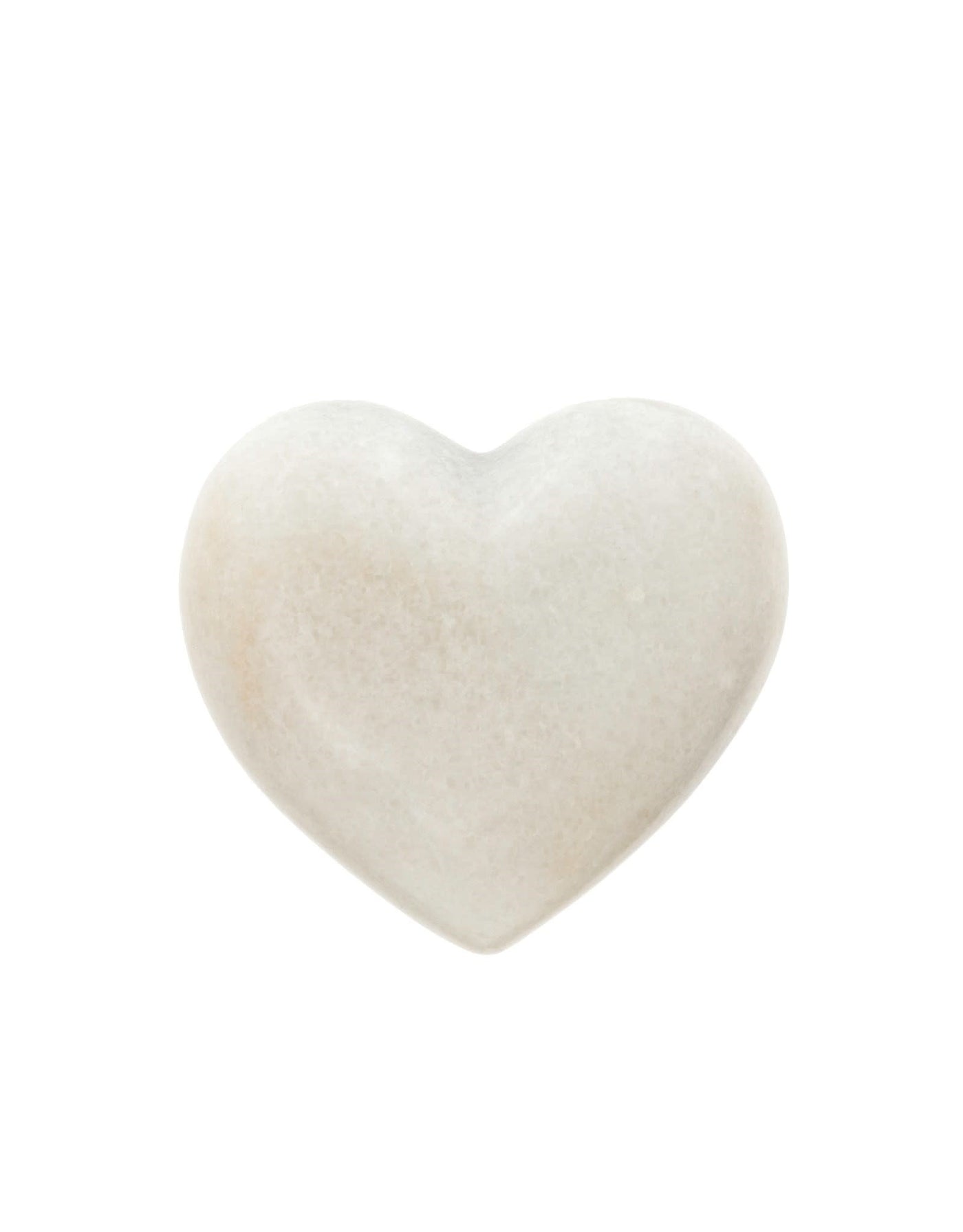 White Marble Heart -small
